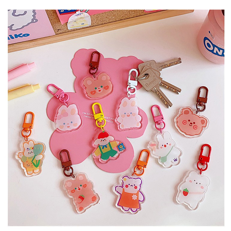 Móc khóa/keychains hoạt hình dễ thương ulzzang