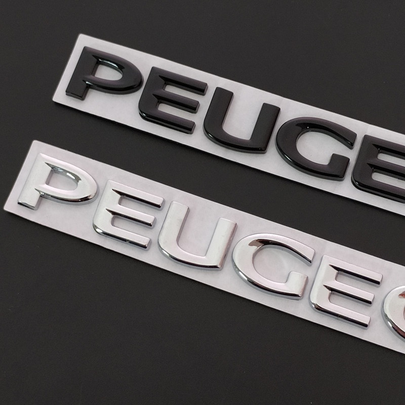 Logo Kim Loại Trang Trí Đuôi Xe Hơi Peugeot 206 307 308 3008 207 208 407 508 2008 5008 107 106 205 4008