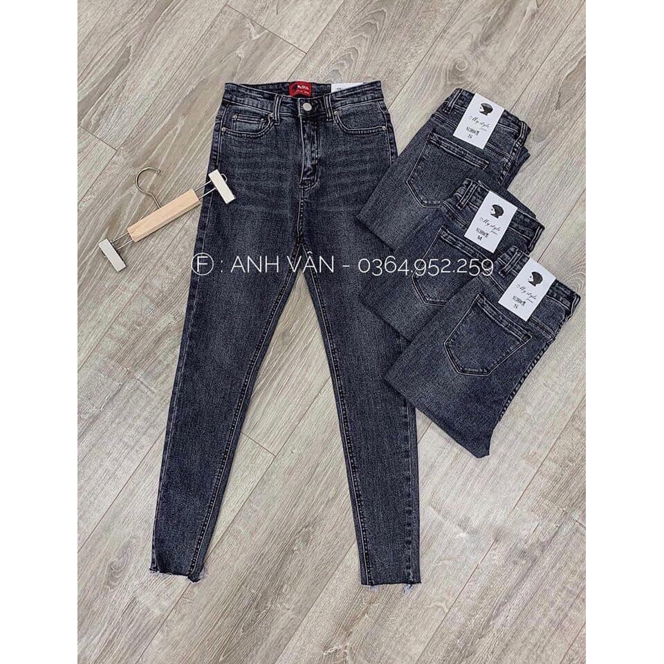 [Mã SKAMSALEP6 giảm 10% tối đa 100K đơn 150K] [XẢ HÀNG] ban buôn quần bò ôm màu khói