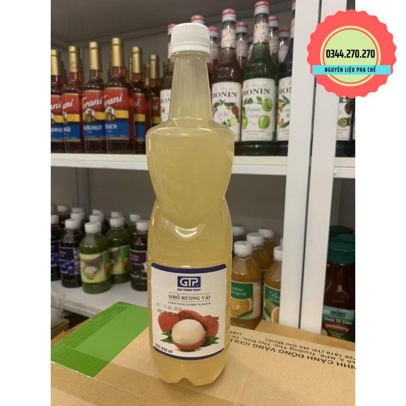 Siro (Syrup) GTP (Gia Thịnh Phát) đủ vị 930ml Dâu, đào, nho, vải, bạc hà, kiwi