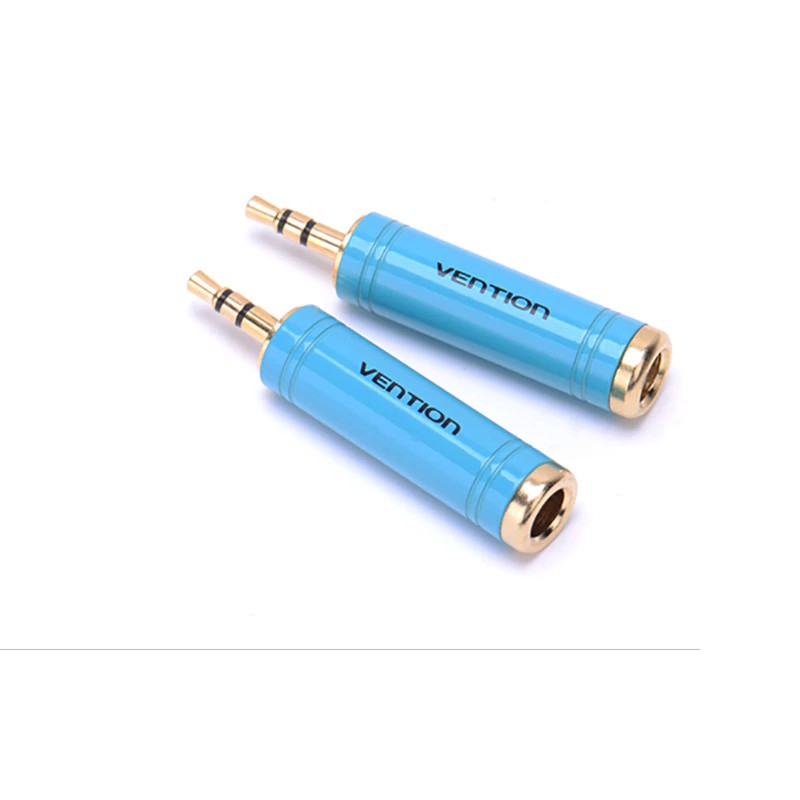 Đầu chuyển đổi tai nghe mạ vàng từ đầu cắm 3.5mm sang cổng cắm 6.5mm cho micro