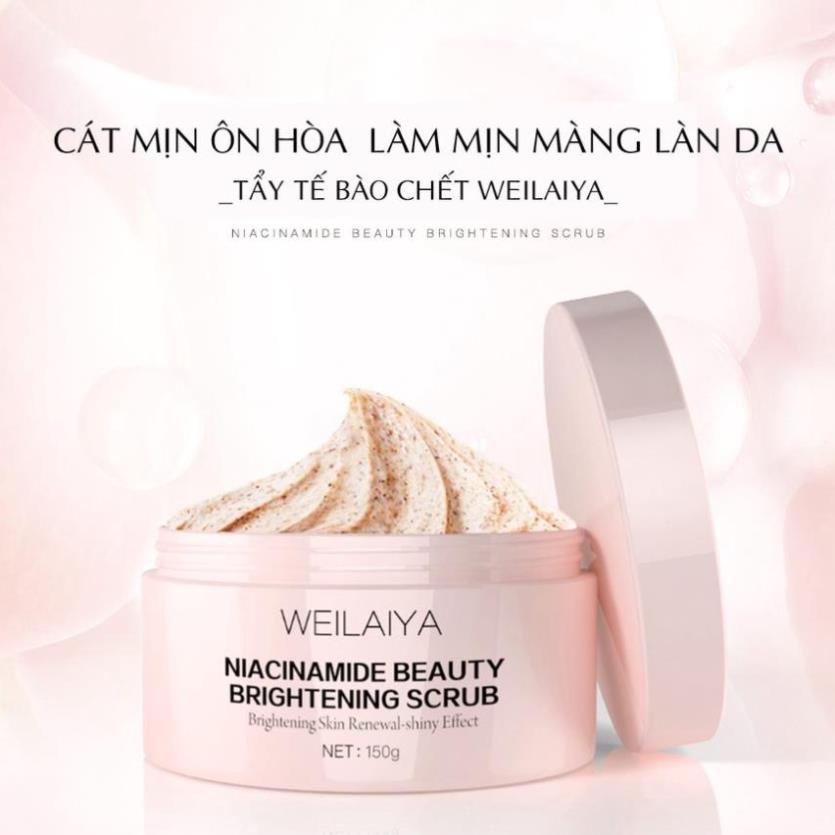 Tẩy da chết Body Scrub Weilaiya , tẩy sạch , mềm mượt da 150g [ CHÍNH - HÃNG ]