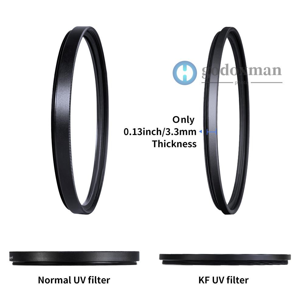 Kính lọc siêu mỏng Godoxm K & F Concept 62mm cho máy ảnh Canon Nikon Sony Dslr