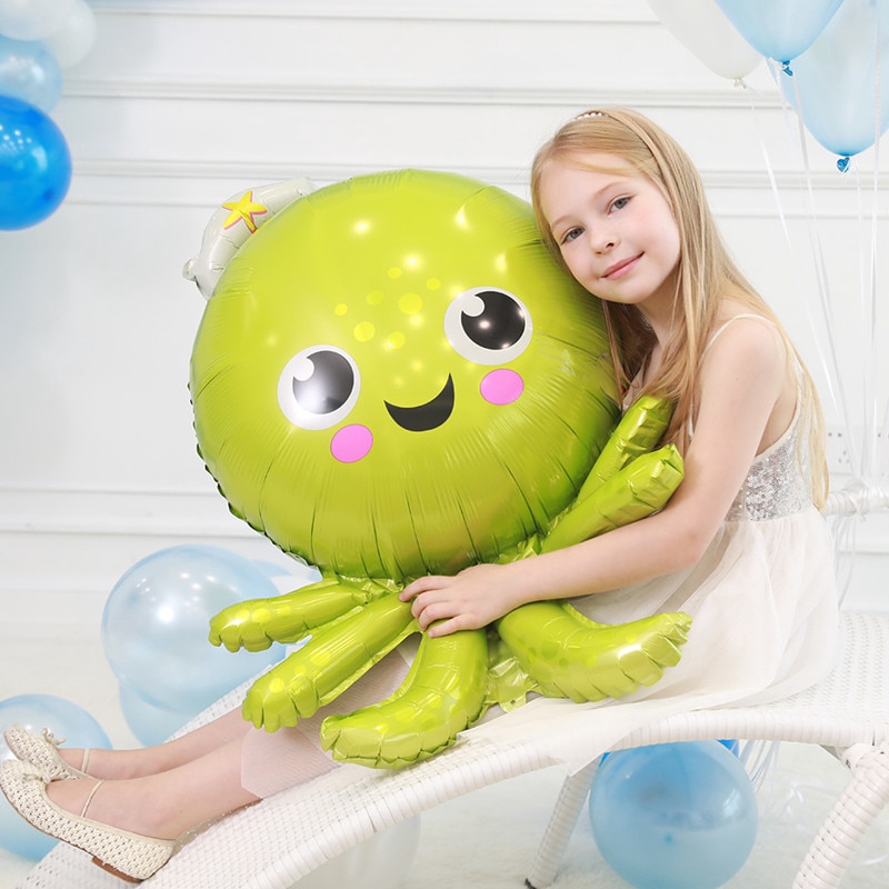 Bóng Bay helium Giấy Bạc Hình Cá Mập Hà Mã / Hà Mã Cỡ Lớn