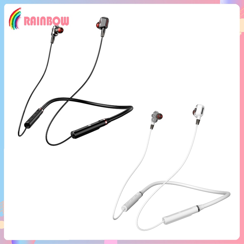 [RAINBOW] Wireless Bluetooth Headphone, Bluetooth Earbuds Wireless in-Ear Neckband Headphones Bluetooth 5.0 Magnetic Earphones with Mic