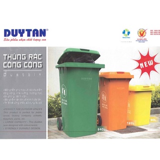 🌱THÙNG RÁC CÔNG CỘNG 90L DUY TÂN KHÔNG BÁNH XE🌱 Tổng Kho Sài Gòn 1 🌱