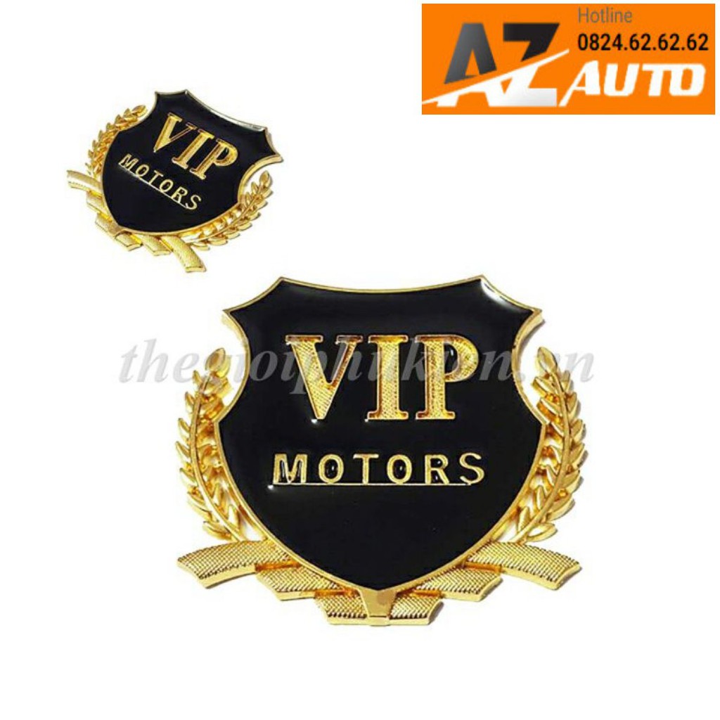 Bộ 2 Logo VIP dạng Bông lúa trang trí hông xe( hàng chất )