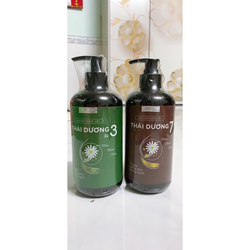 Dầu gội thái dương 3 hương lá và thái dương 7 (480ml)