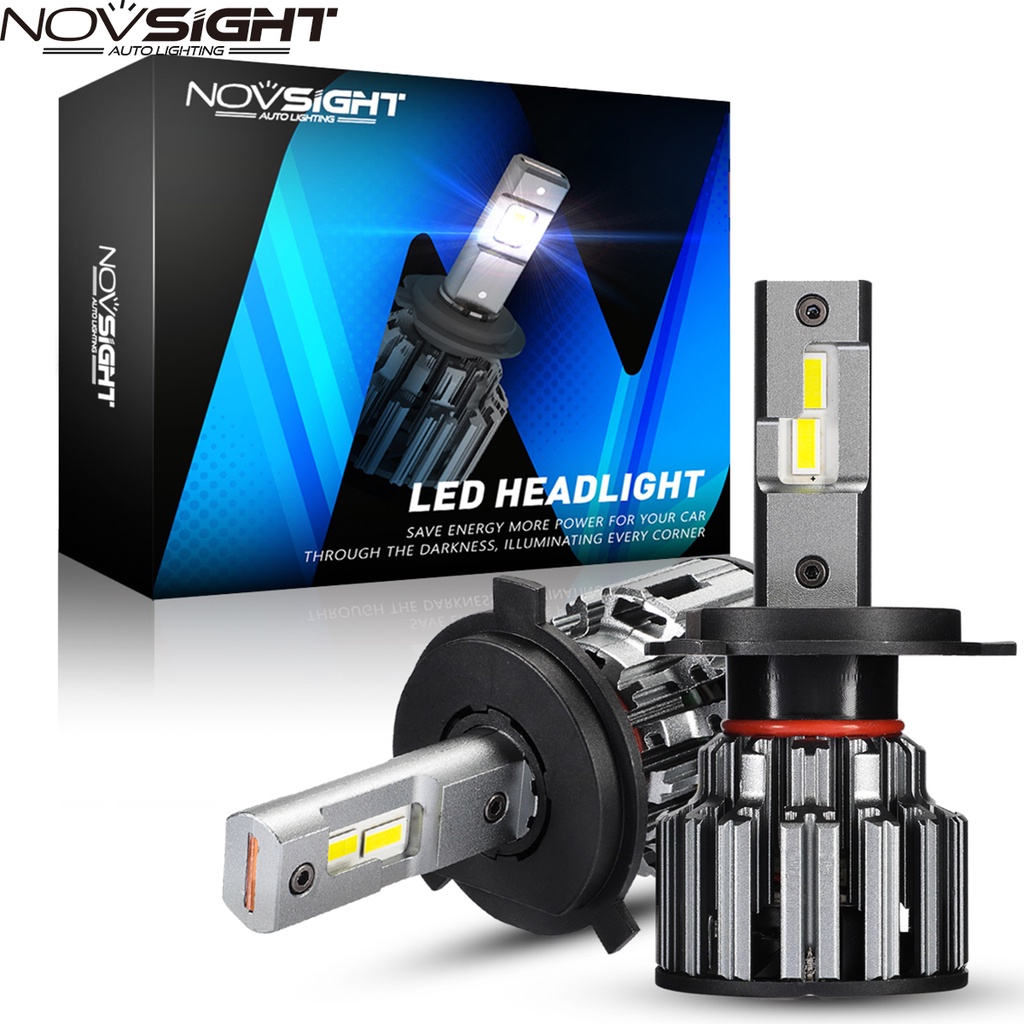 Bộ 2 bóng đèn pha NovSight H4 9003 HB2 80W 15000LM cho xe ô tô