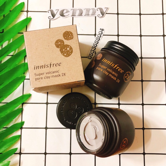 Mặt nạ tro núi lửa siêu cấp Innisfree Super Volcanic Pore Clay Mask 2X