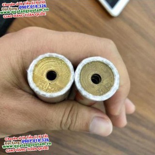Đồng xu may mắn - 5 yên nhật tặng kèm túi gấm