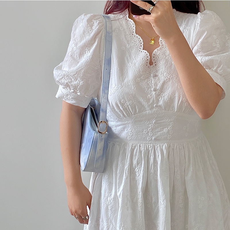 Túi Xách Đeo Vai Màu Xanh Mực Kiểu Dáng Hợp Thời Trang