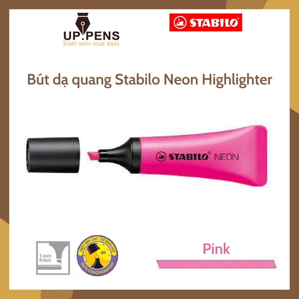Bút dạ quang Stabilo Neon Highlighter – Màu hồng (Pink)