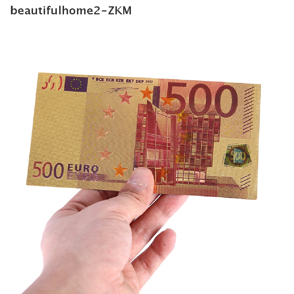 1 Đồng Tiền Giấy Màu Vàng Kỉ Niệm EU 2