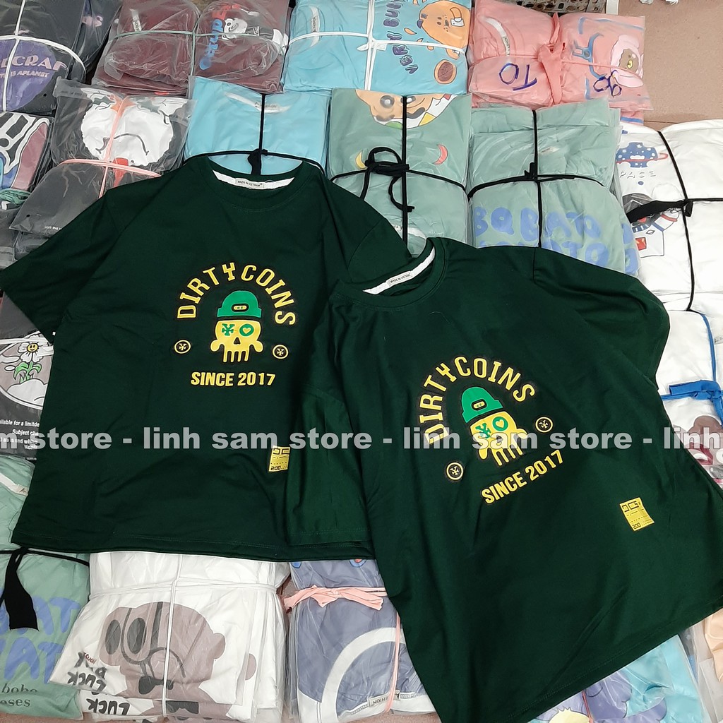Áo thun in tay lỡ nữ freesize phông form rộng dáng Unisex - Ulzzang mặc cặp, nhóm, lớp chữ COIN ĐẦU LÂU | BigBuy360 - bigbuy360.vn