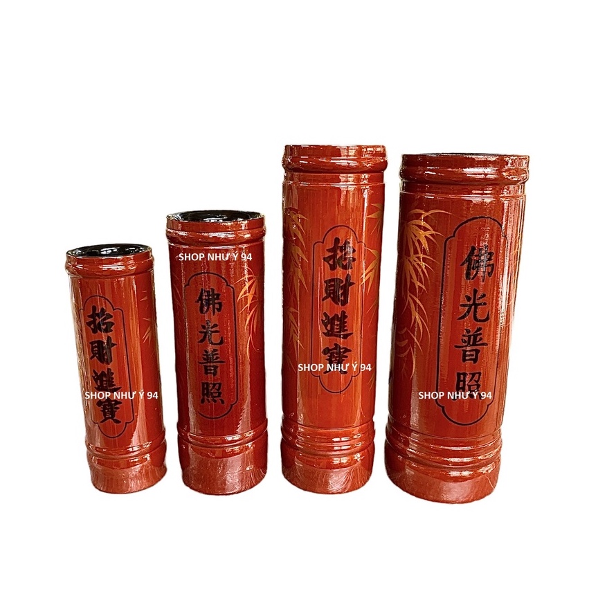 ỐNG NHANG, ỐNG ĐỰNG NHANG NÂU CHIÊU TÀI TẤN BỬU CAO 22.5CM,26CM,32CM
