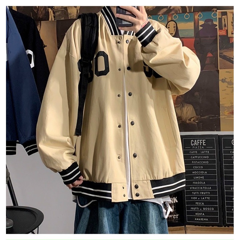 ÁO BOMBER BÓNG CHÀY STYLE ULZZANG UNISEX HO90 (kèm ảnh thật)