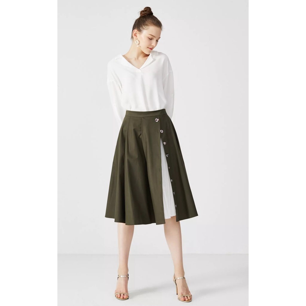 Vero Moda Chân Váy Khóa Kéo Xếp Ly Không Đối Xứng 319316515
