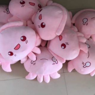 Gấu bông mực hồng