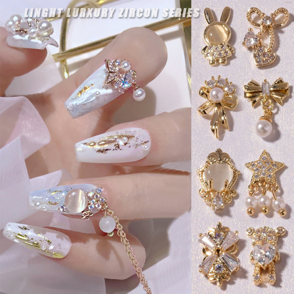 Mặt Dây Chuyền 3D Trang Trí Móng Tay