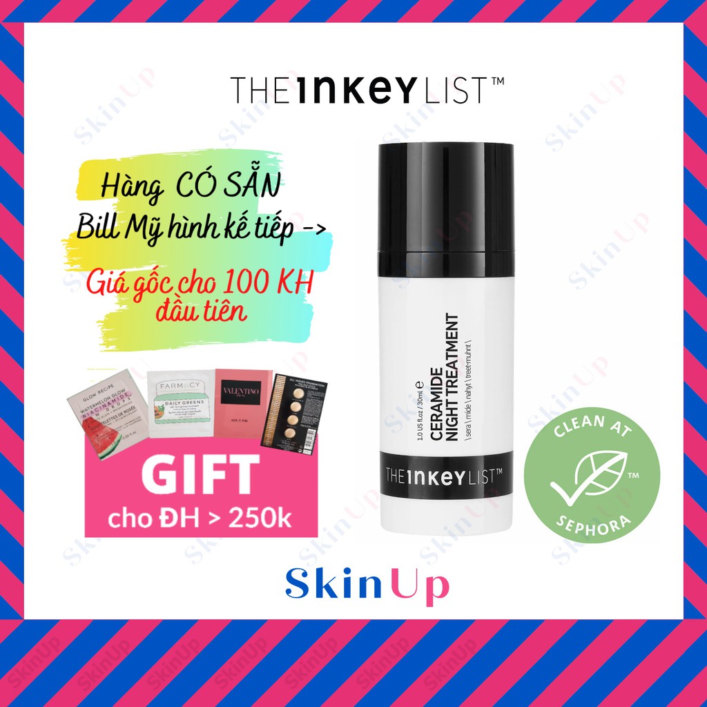 CERAMIDE NIGHT TREATMENT The Inkey List Serum phục hồi da