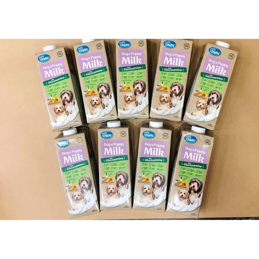 [Hộp 1L] Pets OWN Sữa Tươi Úc Hộp 1L với Glucosamine cho chó mèo