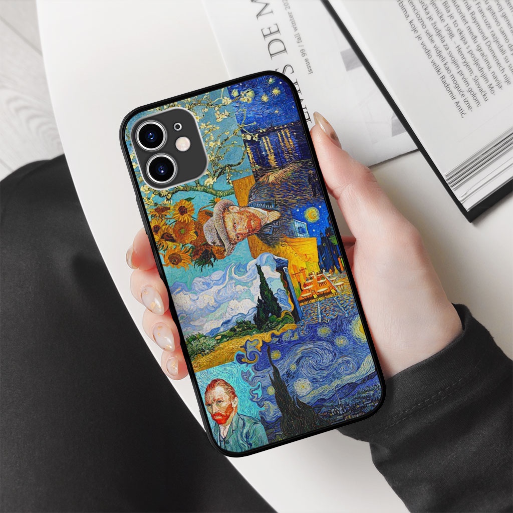 Ốp điện thoại van gogh siêu nhiên đáng iu Iphone 6 6s 7 7s 8 SE X XR XS 11 12 13 Plus Pro Promax LRT20217544