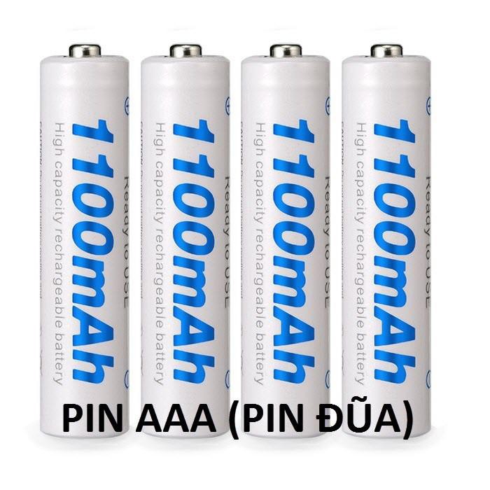 Bộ 04 Pin sạc AA AAA, Sạc pin chính hãng BESTON | Bảo hành 2 tháng