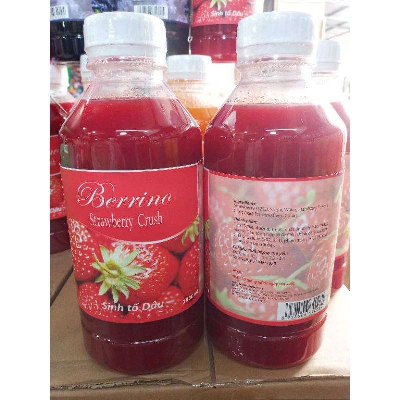 Sin Tố Dâu Berrino Chai 1000ml.