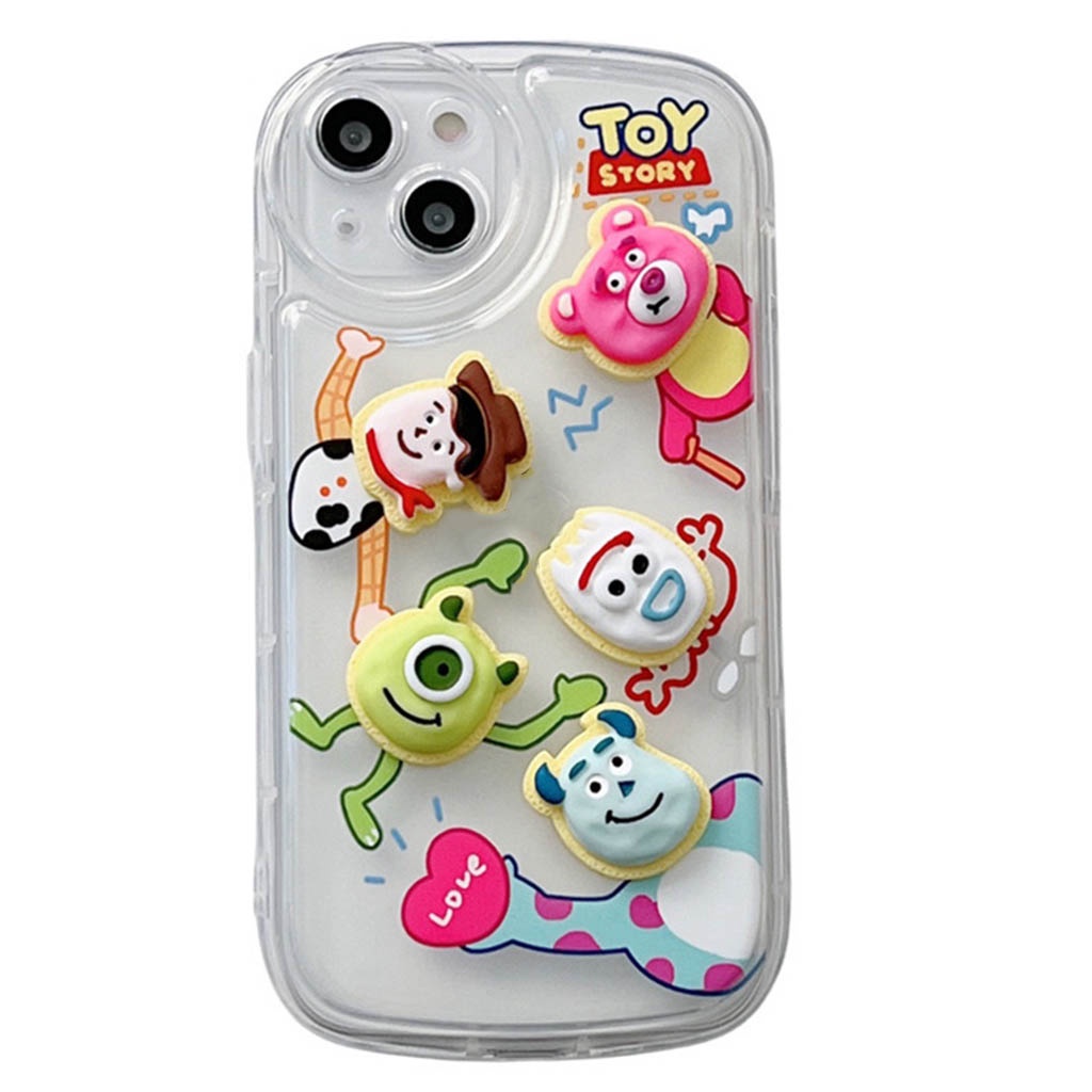 Ốp Điện Thoại TPU Mềm Trong Suốt In Hình Toy Story 3D Chống Trầy Chống Rơi Cho iPhone 11 13 12 Pro X XR 7 8 Plus SE 2020
