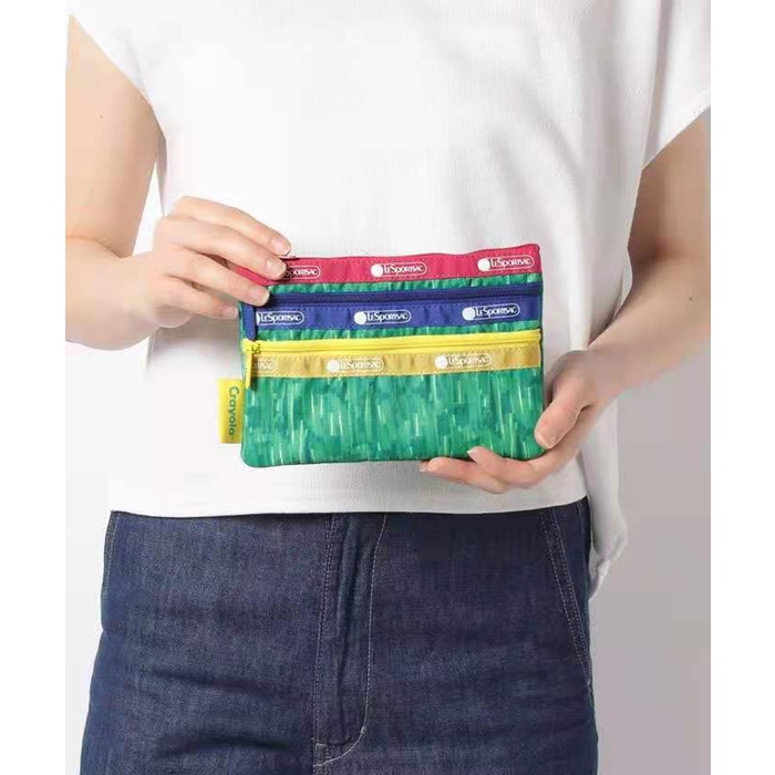 Bộ 3 Túi Đựng Tiền Xu LeSportsac LeSportsac 7158 Thiết Kế Nhỏ Gọn In Họa Tiết Đẹp Mắt