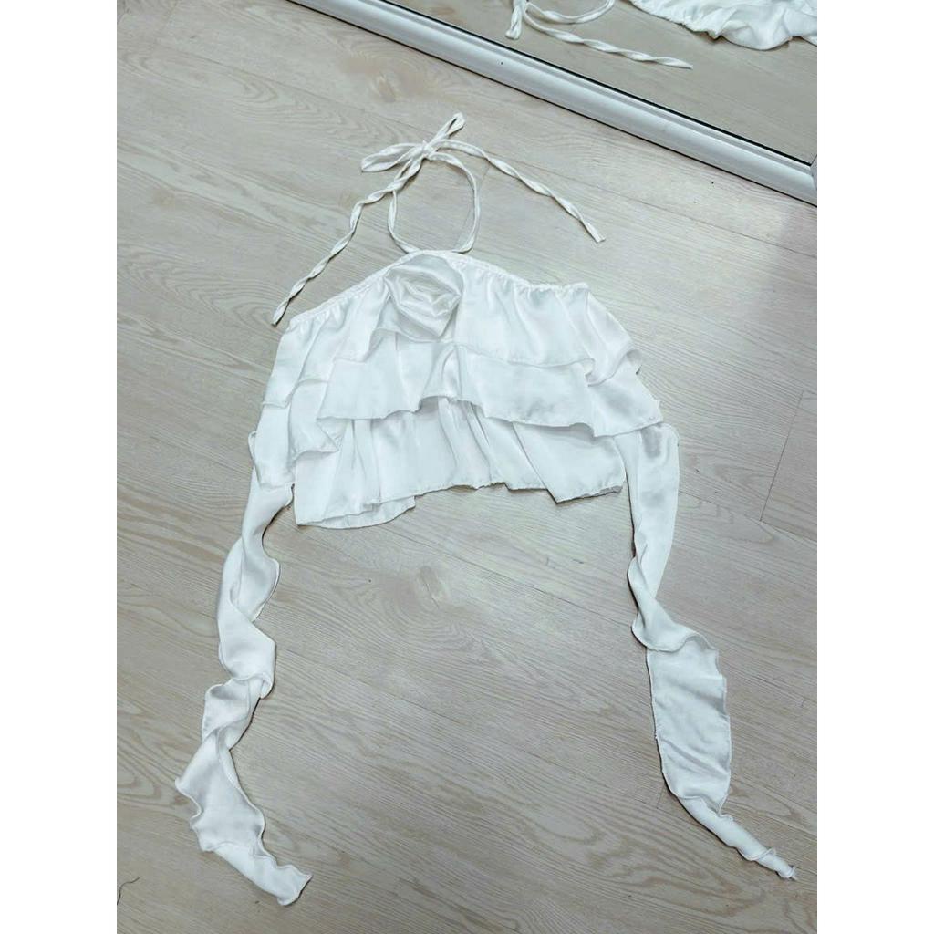 Áo hai dây croptop HOA LEN móc siêu xinh cho Nữ - alohashop91