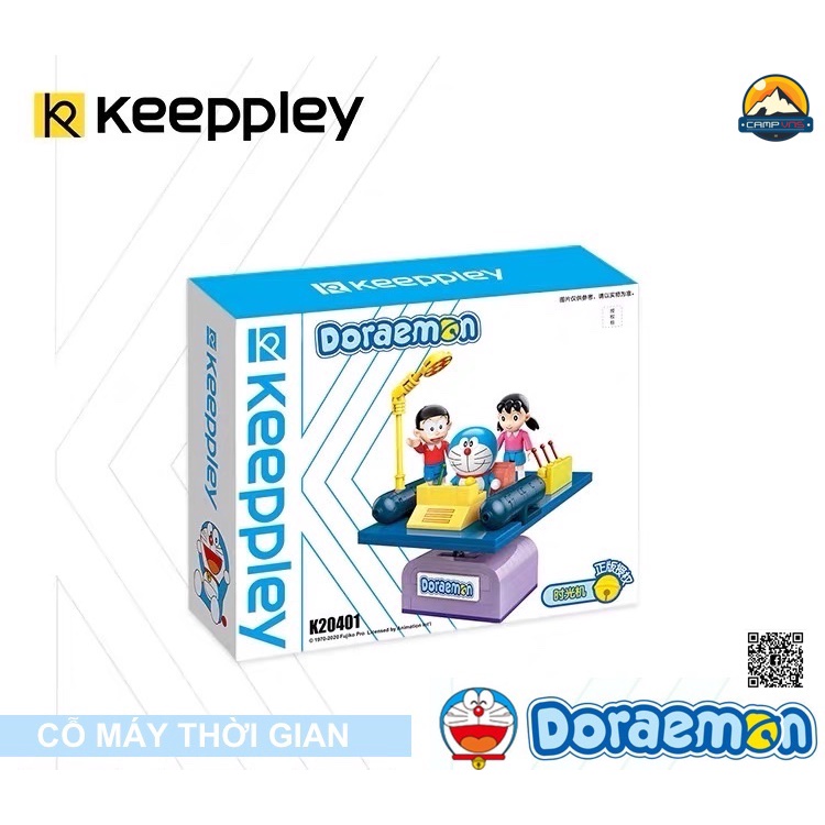 Đồ chơi lắp ráp xếp hình Doraemon cỗ máy thời gian K20401 (Cử động được) chính hãng Keeppley
