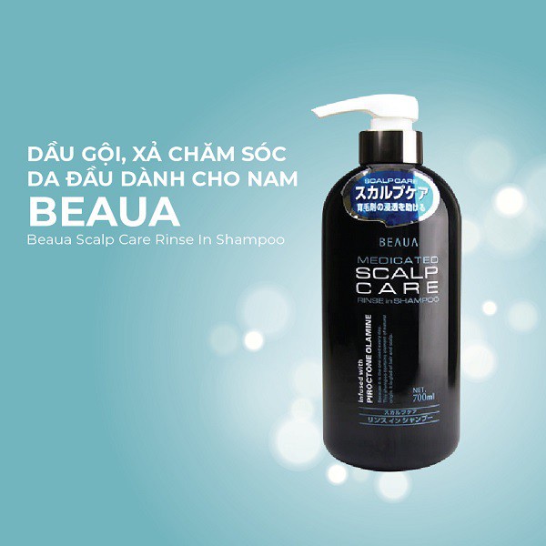 Dầu Gội Xả Beaua Chăm Sóc Da Đầu Dành Cho Nam  Nhật Bản(700ml)