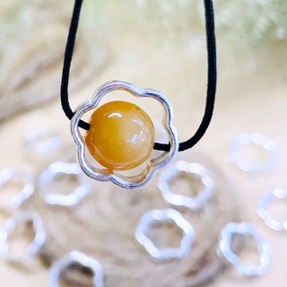 [Giá sỉ] Charm bạc khung đá cánh hoa (CB109)
