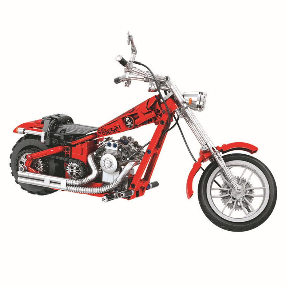 Lắp ghép Mô hình technic cruising motorcycle winner 1257 mô hình Xe má