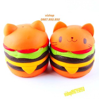 SquiShy BÁNH HAMBURGER MÈO