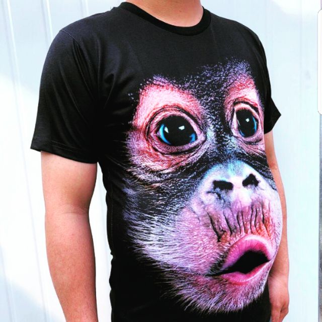 Áo 3D mặt khỉ dành cho người bụng bự, big size