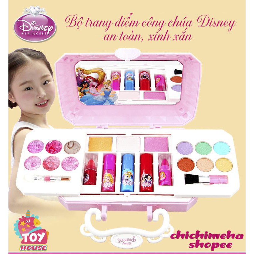 [CHÍNH HÃNG + CLIP THẬT] BỘ TRANG ĐIỂM CHO BÉ GÁI DISNEY. BỘ TRANG ĐIỂM THẬT CHO TRẺ EM AN TOÀN, XINH XẮN