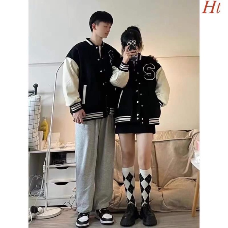 [Mã FAMARAL1 giảm 10K đơn 50K] Áo khoác bomber chữ S to HT0122