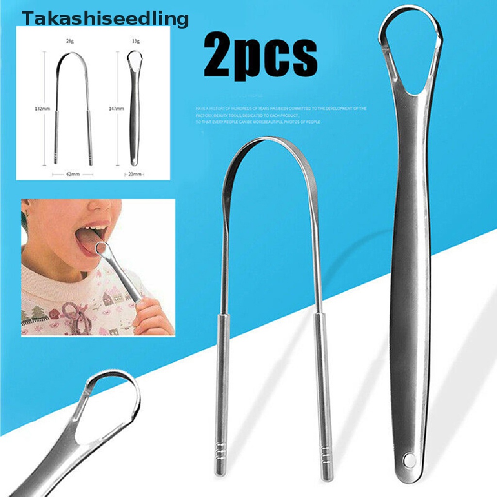 Set 1 / 2 Dụng Cụ Vệ Sinh Lưỡi Thép Không Gỉ Tiện Lợi