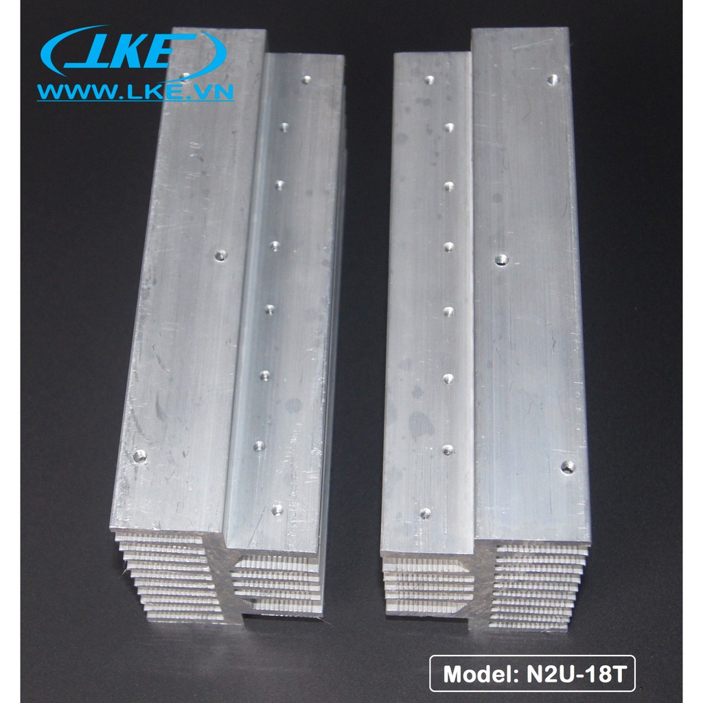 Nhôm tản nhiệt 2U dài 18cm