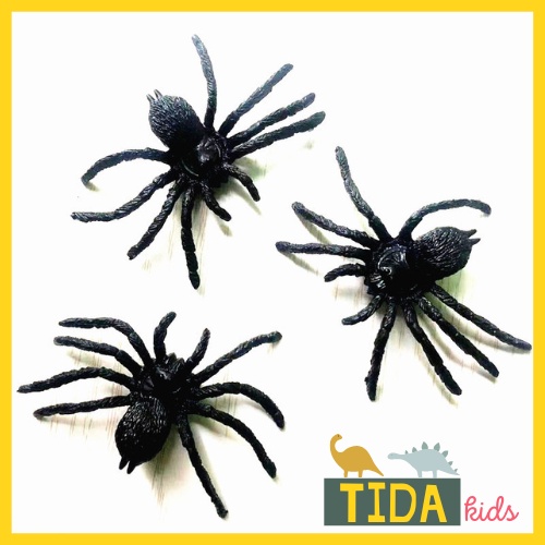 Nhện Giả ⚡ HÀNG ĐẸP ⚡ Côn Trùng Giả Bằng Nhựa Như Thật Trang Trí Halloween,Đồ Chơi Giải Trí TiDa Kids Shop