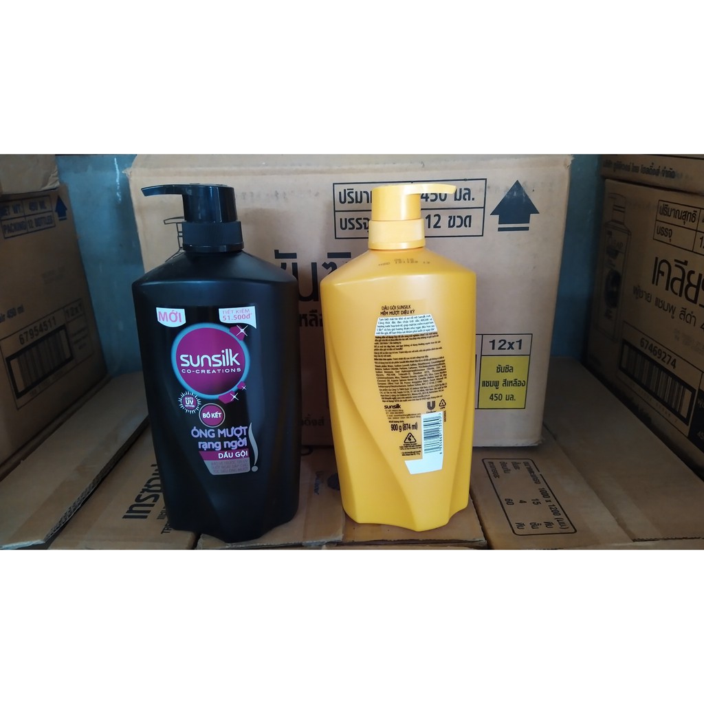 Dầu gội sunsilk đen, vàng 900g Việt nam (nhà phân phối Lan Chi mart)