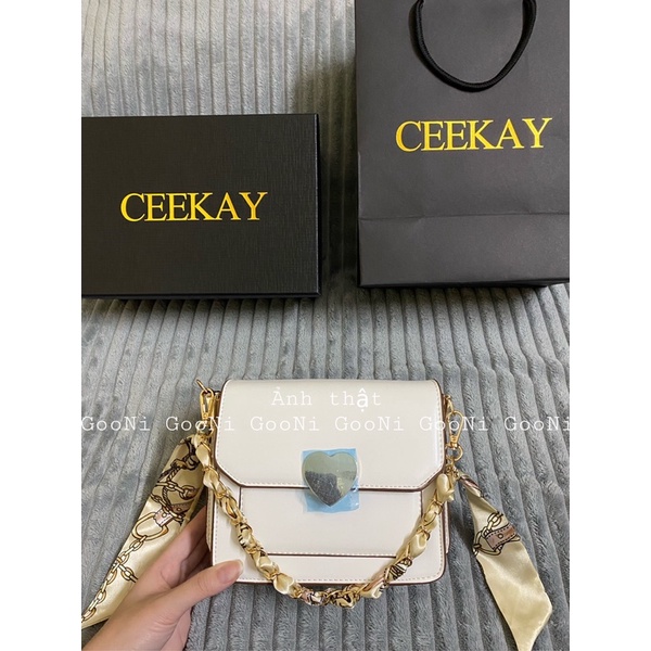 Túi đeo chéo, túi ceekay cao cấp kiểu dáng sang chảnh full box thời trang dành cho nữ  video+ảnh thật