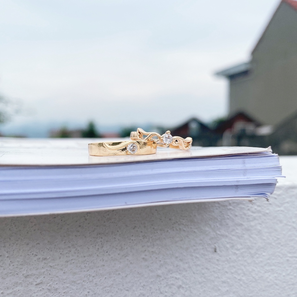 Nhẫn đôi nam nữ cao cấp NV04 thiết kế hở dễ dàng điều chỉnh kích cỡ tình yêu bạn thân mẫu mới