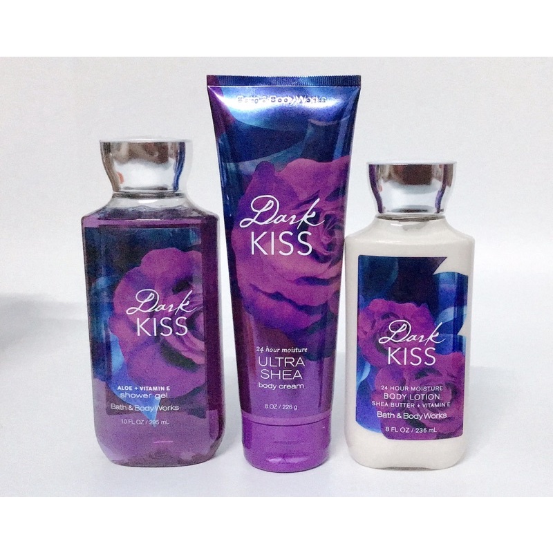[BILL Mỹ] Xịt thơm/ Sữa tắm/ dưỡng thể DARK KISS Body mist Bath &amp; Body Works 236ml