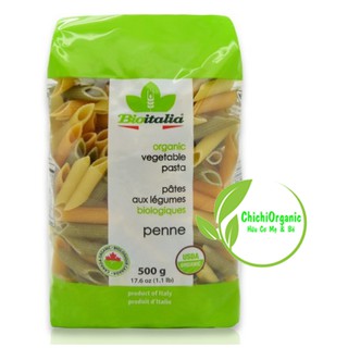 Nui ống dài rau củ hữu cơ bioitalia 500g