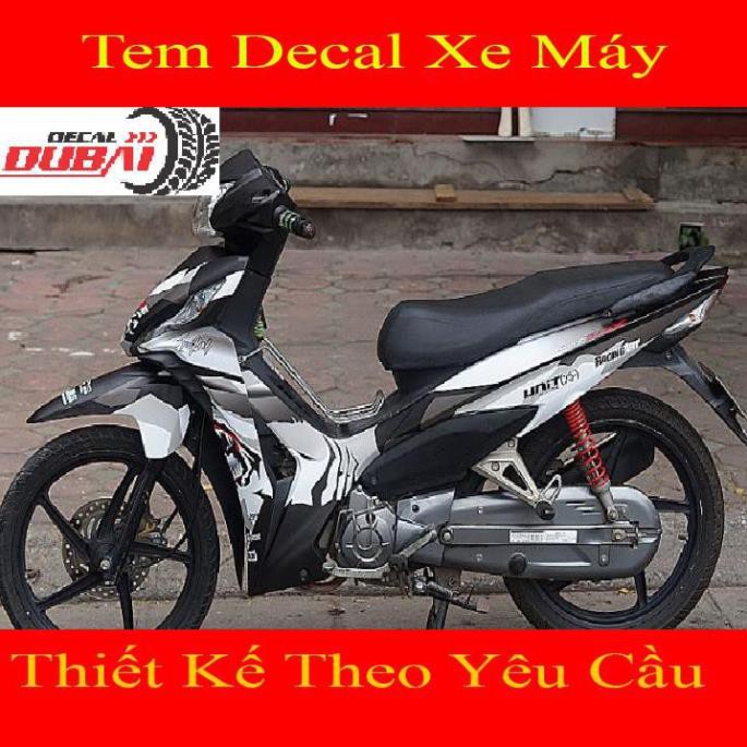 Tem Trùm Dán Wave RSX Cá Mập Trắng Đen