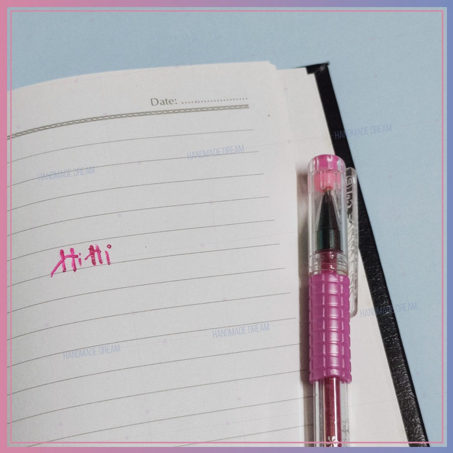 Bút Kim Tuyến Màu Hồng, Bạc - Color Gel